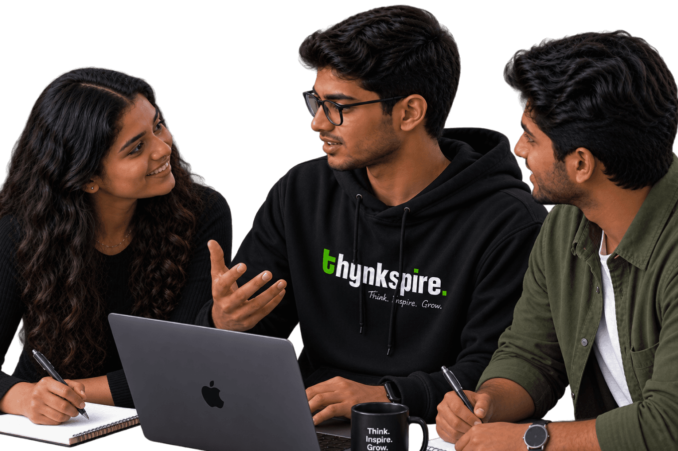 Thynkspire Students and Mentors Collaborating